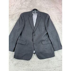 HUGO BOSS Men's Charcoal Micro Check Two Button Blazer Sport Coat Size 44R Wool